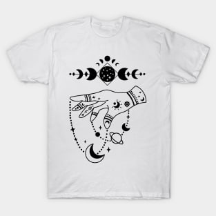 Aesthetic Halloween Witch Lover Moon Creepy Witchy T-Shirt